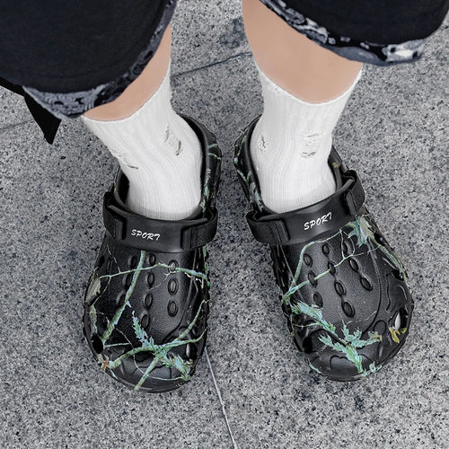 Flat Sandals Men Shoes 2025 Slippers Men Garden Platform Sandals Man Summer Sandals Male Sneakers Outdoor Flip Flops Home Clogs