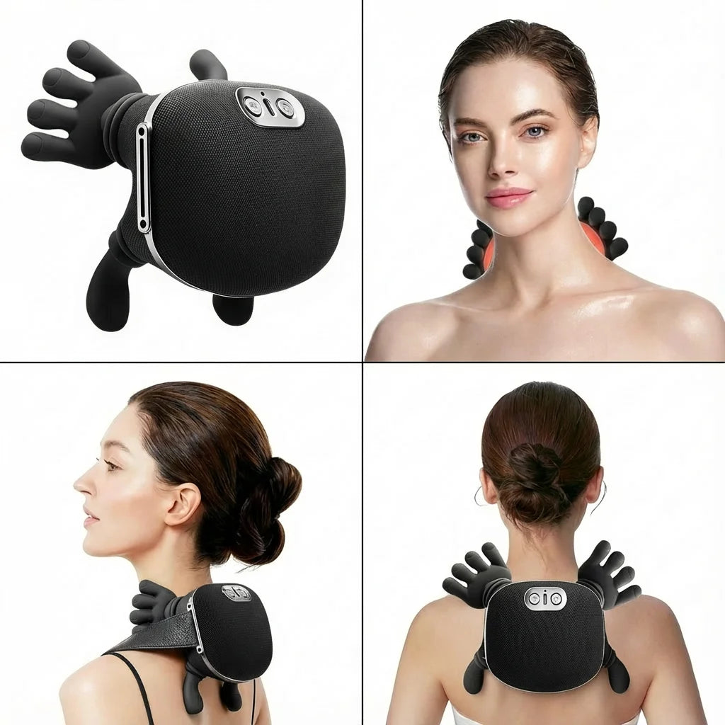 Multifunctional Cervical Massager for Shoulders, Neck, Waist, and Back – Suitable for the Whole Body, Electric Heating and Knead