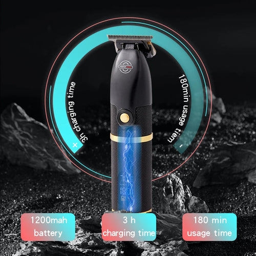 HIENA Hair Clippers Vintage Barber Combo Electric Shaver Rechargeable Professional Hair Cipper Trimmer for Men Electric HYN-M6